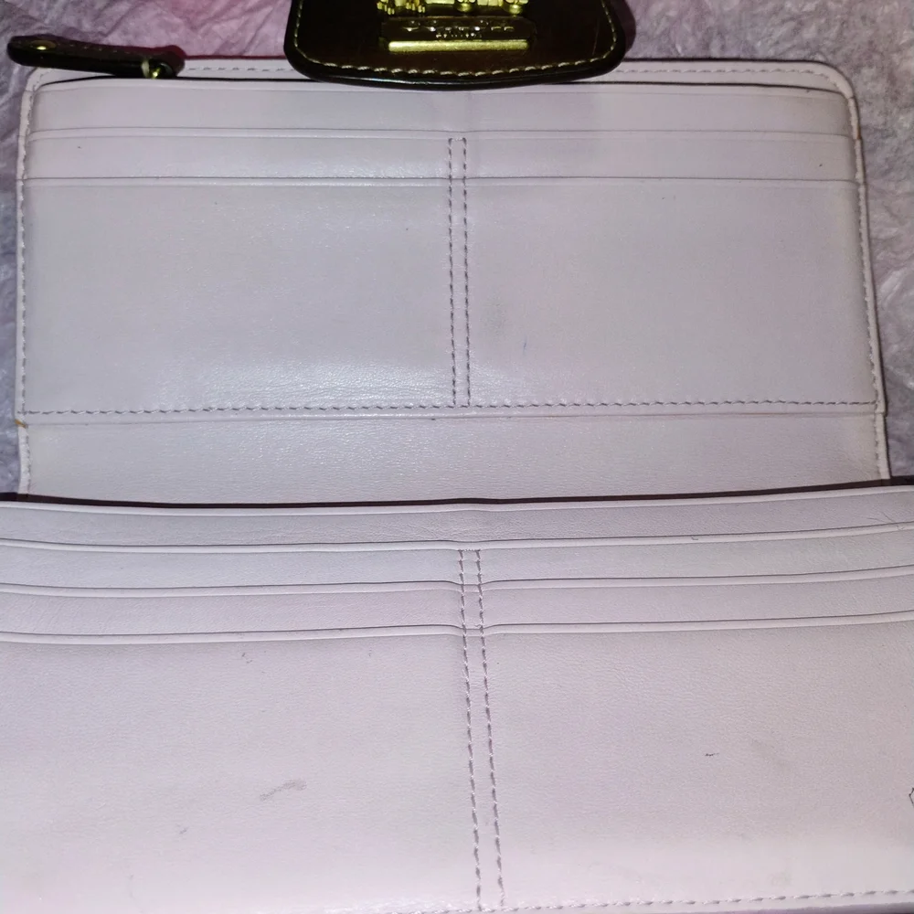 Vintage Coach Signature Brown and Tan Long Wallet - Picture 5 of 6